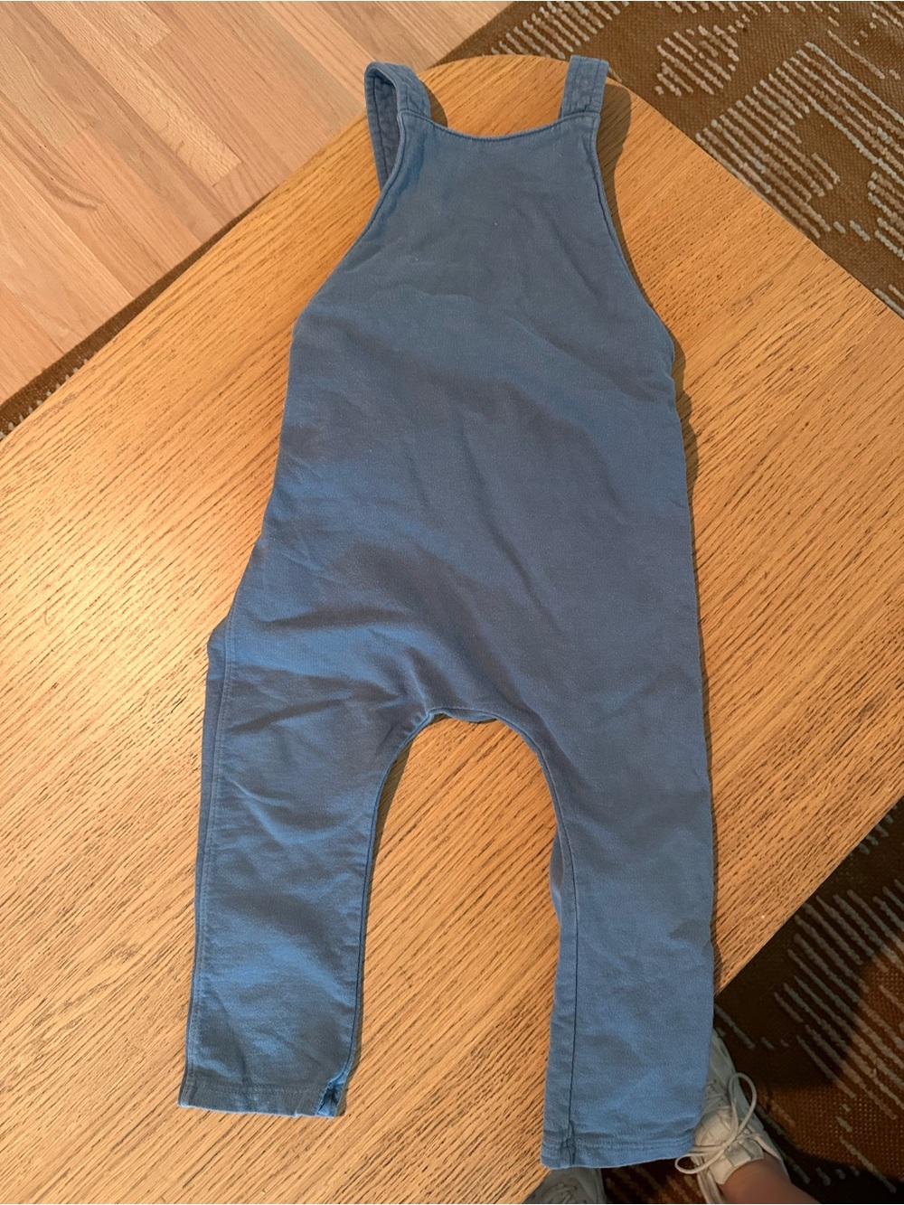 Toddler Blue Sleeveless Overalls